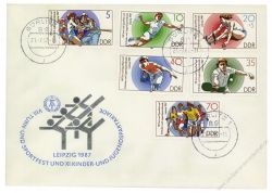 DDR 1987 FDC Mi-Nr. 3111-3116 ESt. Turn- und Sportfest; Kinder- und Jugendspartakiade