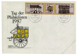 DDR 1987 FDC Mi-Nr. 3118-3119 (ZD) ESt. Tag der Philatelisten