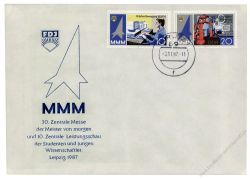 DDR 1987 FDC Mi-Nr. 3132-3133 ESt. 30 Jahre Messe der Meister von morgen