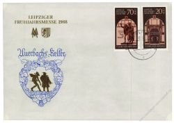 DDR 1988 FDC Mi-Nr. 3153-3154 ESt. Leipziger Frhjahrsmesse