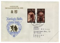 DDR 1988 FDC Mi-Nr. 3153-3154 SSt. Leipziger Frhjahrsmesse