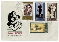 DDR 1988 FDC Mi-Nr. 3209-3212 ESt. 100. Geburtstag von Max Lingner