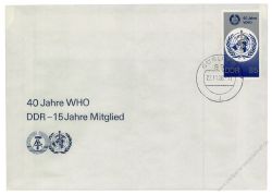 DDR 1988 FDC Mi-Nr. 3214 ESt. 40 Jahre Weltgesundheitsorganisation