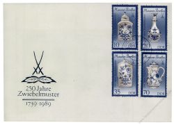 DDR 1989 FDC Mi-Nr. 3241I-3244I ESt. Meiner Porzellan