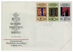 DDR 1989 FDC Mi-Nr. 3245-3247 ESt. Internationale Buchkunstausstellung