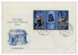 DDR 1989 FDC Mi-Nr. 3252-3253 (ZD) ESt. 100 Jahre Carl-Zeiss-Stiftung