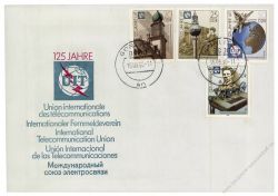 DDR 1990 FDC Mi-Nr. 3332-3335 ESt. 125 Jahre Internationale Fernmeldeunion