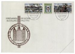 DDR 1990 FDC Mi-Nr. 3338-3339 (ZD) ESt. Briefmarkenausstellung der Jugend