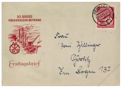 DDR 1956 FDC Mi-Nr. 527 ESt. 10 Jahre Volkseigene Betriebe