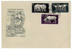 DDR 1956 FDC Mi-Nr. 551-556 SSt. Tierpark Berlin