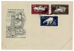 DDR 1956 FDC Mi-Nr. 551-556 SSt. Tierpark Berlin