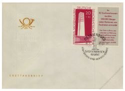 DDR 1960 FDC Mi-Nr. 783 (ZD) SSt. Nationale Mahn- und Gedenksttte Sachsenhausen