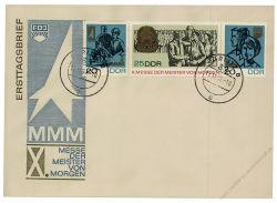 DDR 1967 FDC Mi-Nr. 1320-1322 (ZD) ESt. Messe der Meister von morgen