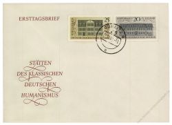 DDR 1967 FDC Mi-Nr. 1329-1330 ESt. Sttten des klassischen deutschen Humanismus