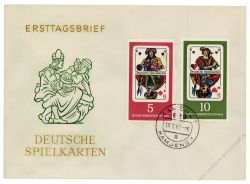 DDR 1967 FDC Mi-Nr. 1298-1301 ESt. Deutsche Spielkarten