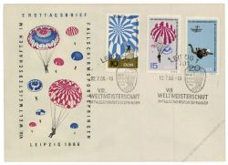 DDR 1966 FDC Mi-Nr. 1193-1195 SSt. Weltmeisterschaften im Fallschirmspringen