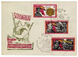 DDR 1966 FDC Mi-Nr. 1196-1201 SSt. Kmpfer der Internationalen Brigaden