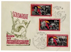 DDR 1966 FDC Mi-Nr. 1196-1201 SSt. Kmpfer der Internationalen Brigaden