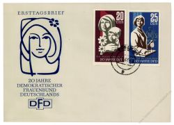 DDR 1967 FDC Mi-Nr. 1256-1257 ESt. 20 Jahre Demokratischer Frauenbund Deutschlands