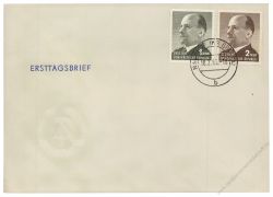DDR 1965 FDC Mi-Nr. 1087-1088 ESt. Staatsratsvorsitzender Walter Ulbricht