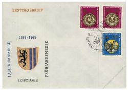 DDR 1965 FDC Mi-Nr. 1090-1092 SSt. Leipziger Frühjahrsmesse
