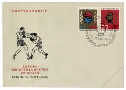 DDR 1965 FDC Mi-Nr. 1100-1101 SSt. Europameisterschaften im Boxen