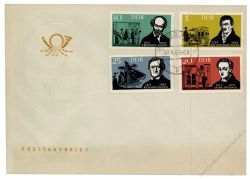 DDR 1963 FDC Mi-Nr. 952-955 ESt. Berhmte deutsche Schriftsteller und Opernkomponisten