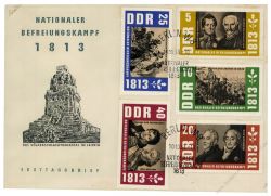 DDR 1963 FDC Mi-Nr. 988-992 SSt. 150. Jahrestag der Befreiungskriege