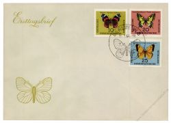 DDR 1964 FDC Mi-Nr. 1004-1008 SSt. Schmetterlinge