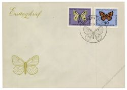 DDR 1964 FDC Mi-Nr. 1004-1008 SSt. Schmetterlinge