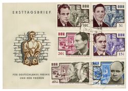 DDR 1964 FDC Mi-Nr. 1014-1019 ESt. Erhaltung der Nationalen Mahn- und Gedenksttten