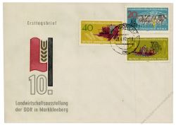 DDR 1962 FDC Mi-Nr. 895-897 ESt. Nationale Landwirtschaftsausstellung