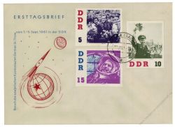 DDR 1961 FDC Mi-Nr. 863-868 ESt. Besuch des sowjetischen Kosmonauten German Titow