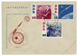 DDR 1961 FDC Mi-Nr. 863-868 ESt. Besuch des sowjetischen Kosmonauten German Titow