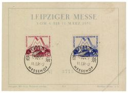 DDR 1951 Mi-Nr. 282-283 SSt. Leipziger Frhjahrsmesse