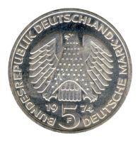 BRD 1974 J.413 5 DM 25 Jahre Grundgesetz st