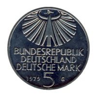 BRD 1979 J.426 5 DM Otto Hahn vz-st