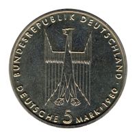 BRD 1980 J.428 5 DM K�lner Dom vz-st