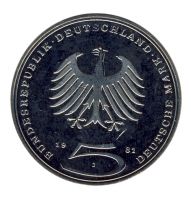 BRD 1981 J.429 5 DM Gotthold Ephraim Lessing vz-st