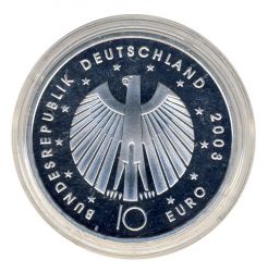 BRD 2003 J.499 10 Euro Fuball-WM-Deutschland 2006 Prgesttte: D PP