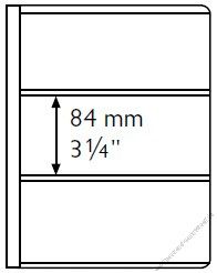 Ersatzhllen fr Banknotenalbum 5er Pack fr 3 Banknote bis 195 x 84 mm (EB-84)