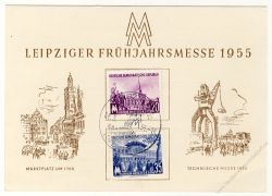 DDR 1955 Mi-Nr. 447-448 SSt. Leipziger Frhjahrsmesse