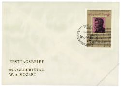 DDR 1981 FDC Mi-Nr. 2572 (Block 62) SSt. 225. Geburtstag von Wolfgang Amadeus Mozart