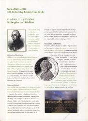 BRD 2012 Beschreibung fr Numisblatt 1/2012