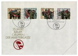 DDR 1988 FDC Mi-Nr. 3177-3180 SSt. 35 Jahre Kampfgruppen