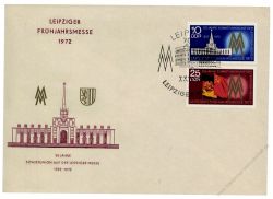 DDR 1972 FDC Mi-Nr. 1743-1744 SSt. Leipziger Frhjahrsmesse