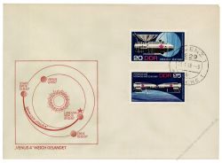 DDR 1968 FDC Mi-Nr. 1341-1342 ESt. Erfolge der sowjetischen Raumfahrt