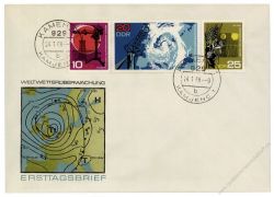 DDR 1968 FDC Mi-Nr. 1343-1345 (ZD) ESt. 75 Jahre Meteorologisches Hauptobservatorium Potsdam