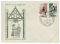 DDR 1968 FDC Mi-Nr. 1353-1356 SSt. Volkstrachten