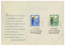 DDR 1968 FDC Mi-Nr. 1375-1376 SSt. Kinder- und Jugendspartakiade